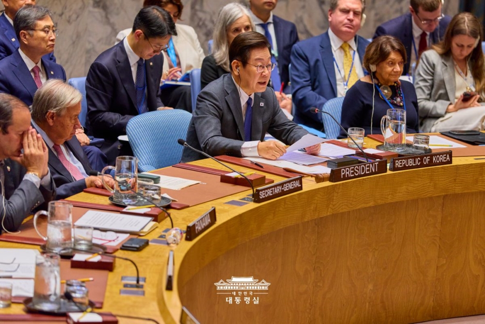 이재명 대통령, 안보리 공개 토의 국별 발언